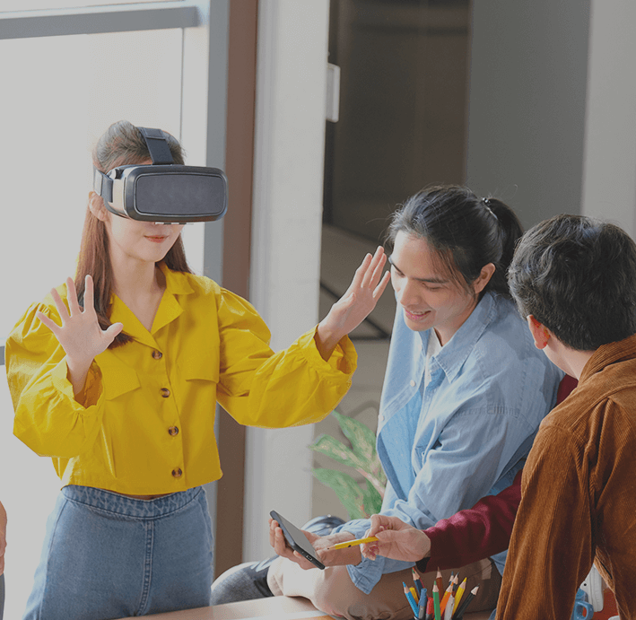 Woman with VR